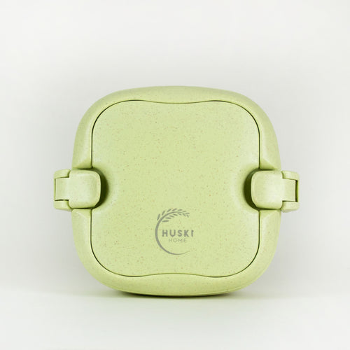 Huski Home sustainable rice husk travel lunch box with handles - Huski Home is a family run eco-conscious business in London - pistachio green lime