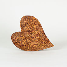 Load image into Gallery viewer, huski home coconut wood carved heart plate
