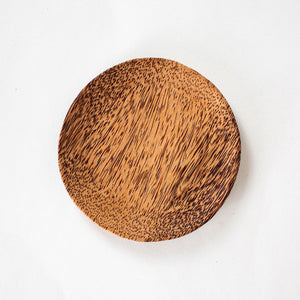 huski home coconut wood plate