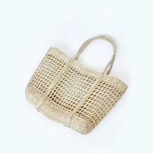 Load image into Gallery viewer, Handmade Natural Seagrass Tote Bag

