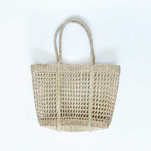 Load image into Gallery viewer, Handmade Natural Seagrass Tote Bag
