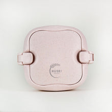 Load image into Gallery viewer, Huski Home sustainable rice husk travel lunch box with handles - Huski Home is a family run eco-conscious business in London - rose pink

