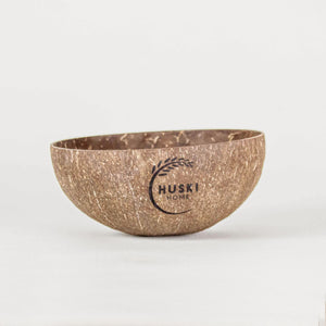 Huski Home bundle deal coconut husk bowl and sustainable coconut wood spoon - Huski Home is a family run eco-conscious business in London