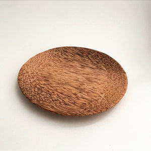 huski home small coconut wood plate