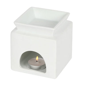 Wax Burner & Melts Gift Box Set - Home - White