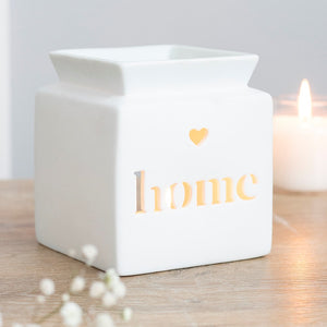 Ceramic Wax Burner - Home - White