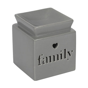 Ceramic Wax Burner - Family - Grey