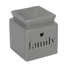 Load image into Gallery viewer, Wax Burner &amp; Melts Gift Box Set - Family - Grey
