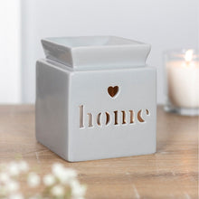 Load image into Gallery viewer, Wax Burner &amp; Melts Gift Box Set - Home - Grey
