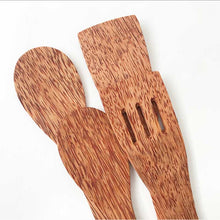 Load image into Gallery viewer, Huski Home set of 4 coconut wood cooking utensils - Huski Home is a family run eco-conscious business in London
