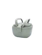 Load image into Gallery viewer, Huski Home sustainable rice husk travel lunch box with handles - Huski Home is a family run eco-conscious business in London - duck egg blue
