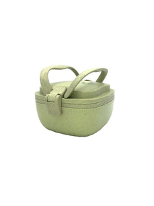 Huski Home sustainable rice husk travel lunch box with handles - Huski Home is a family run eco-conscious business in London - pistachio green lime