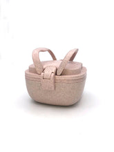 Load image into Gallery viewer, Huski Home sustainable rice husk travel lunch box with handles - Huski Home is a family run eco-conscious business in London - rose pink
