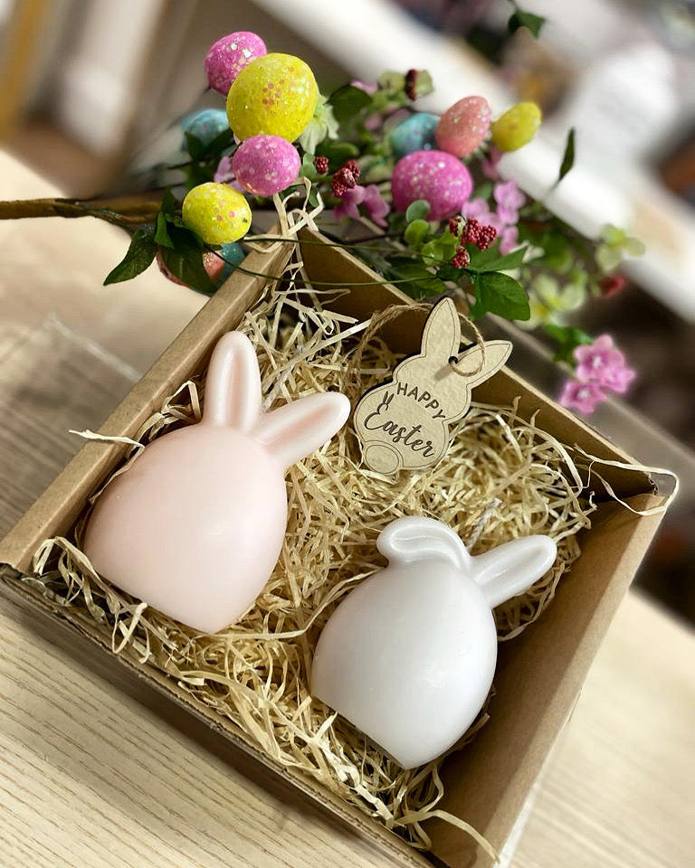 Easter Bunny Candles Gift Set